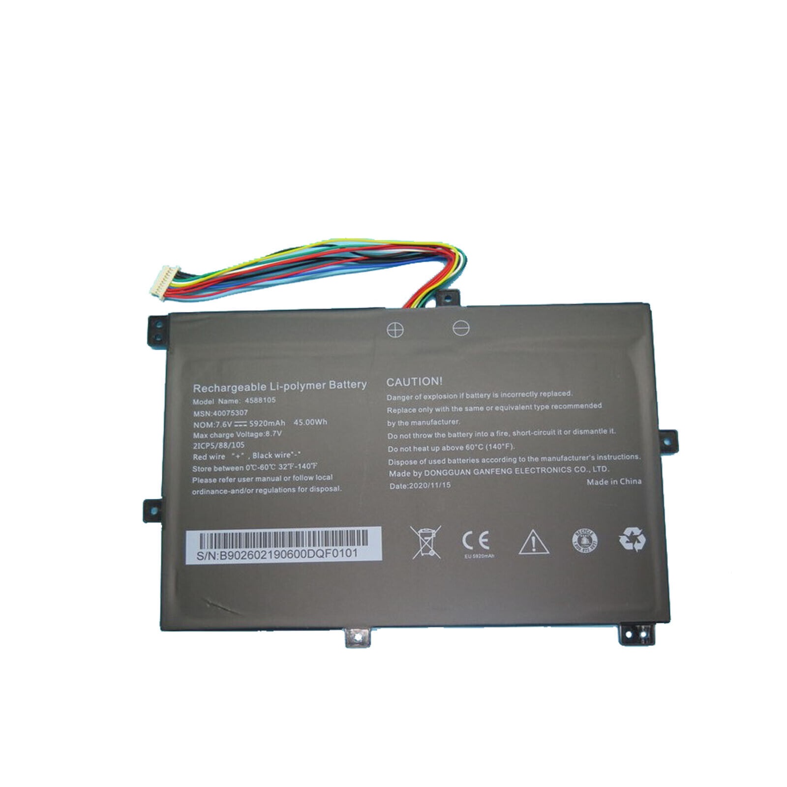 4588105 40069191 MEDION CW140 Akoya S4401,S4402,s4402-md63410,S4403 Bateria compativel