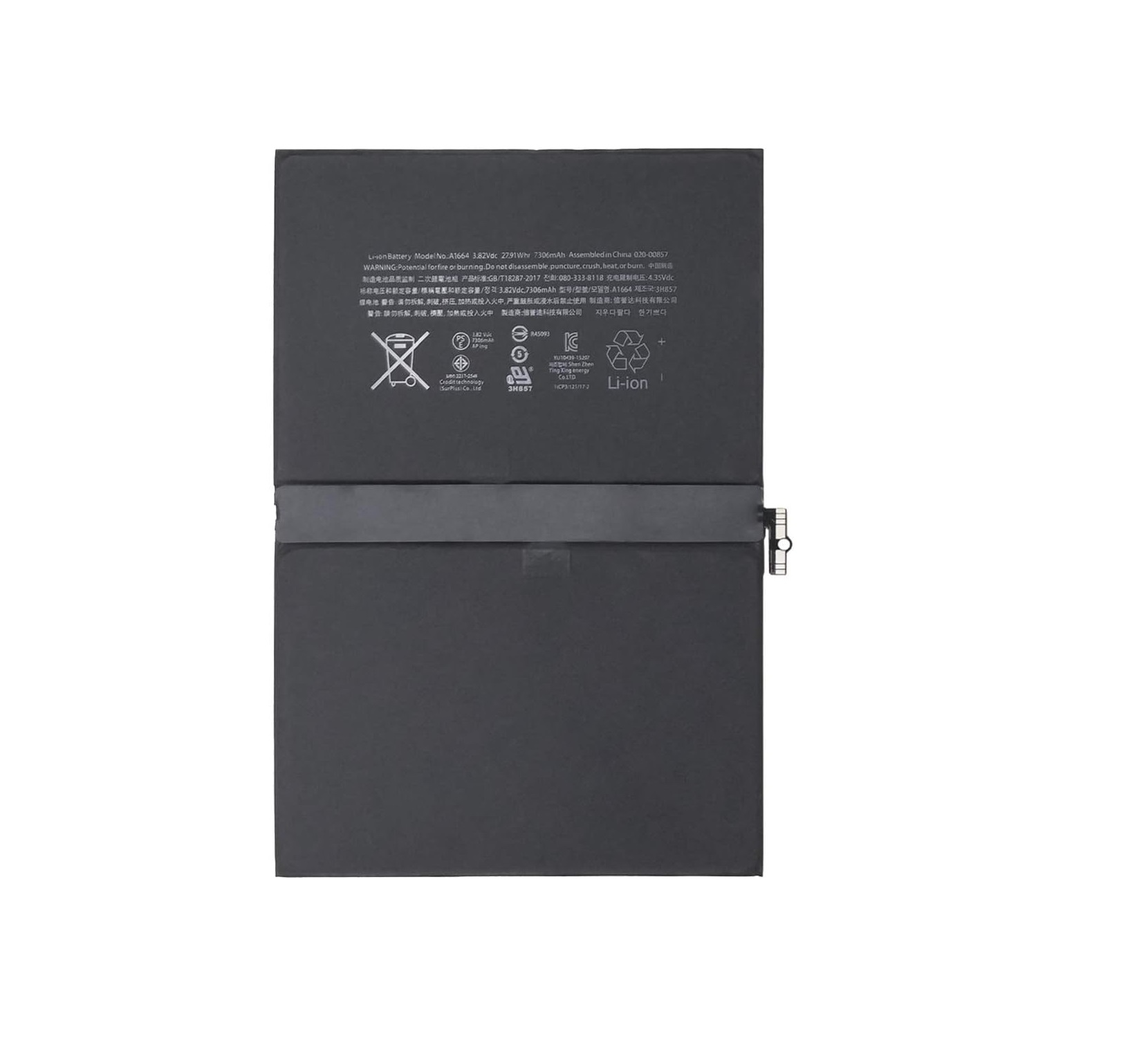 A1664 apple iPad Pro 9.7 2016, A1673 A1674 A1675 iPad 6.3 iPad 6.4 Bateria compativel
