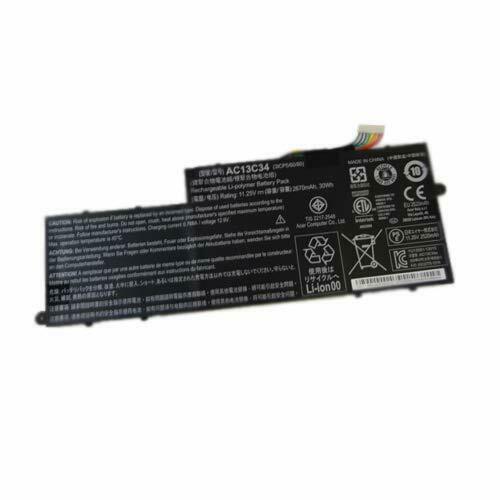 Bateria para 11.1V AC13C34 3ICP5/60/80 Acer Aspire V5-122P E3-111 112 V5-132P MS2377 – Clique na imagem para fechar