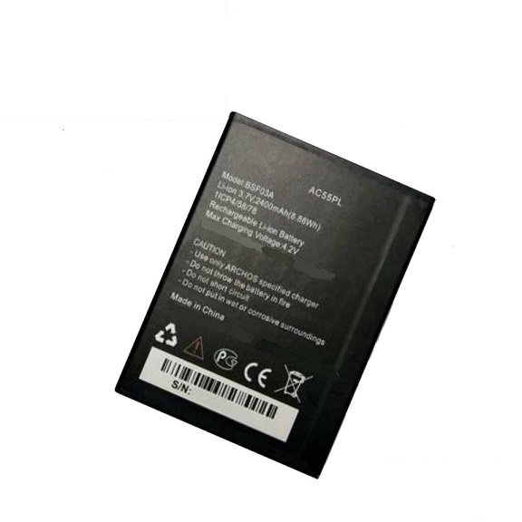 Bateria para AC55PL BSF03A ARCHOS 55 PLATINUM Handy Smartphone 2400mah