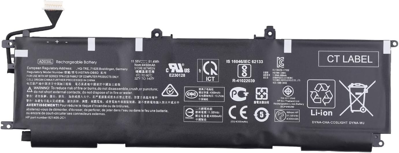 Bateria para HP Envy 13-ad 13-ad100 13-ad0xx 13-ad1xx 13-ad000nf 13-ad002nf 13-ad003ng 13-ad003ng 103-ad012na 13-ad013na