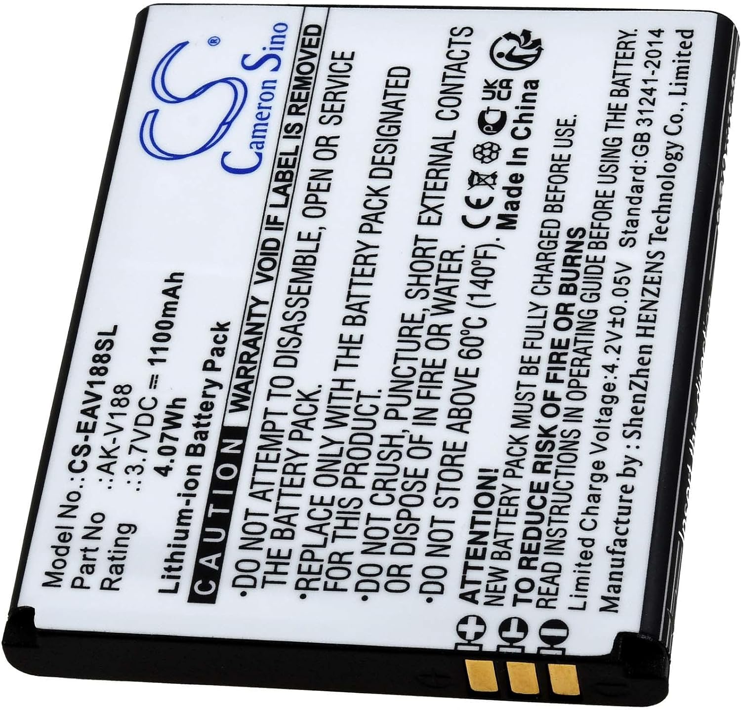3,7V Li-Ion Emporia Touch Smart TouchSmart AK-V188 AKV188 Bateria compativel