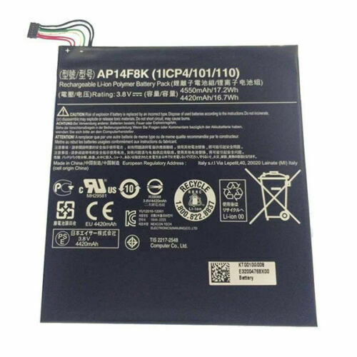Bateria para AP14F8K 1ICP4/101/110 Acer Iconia Tab A1-850 B1-810 B1-820 W1-810