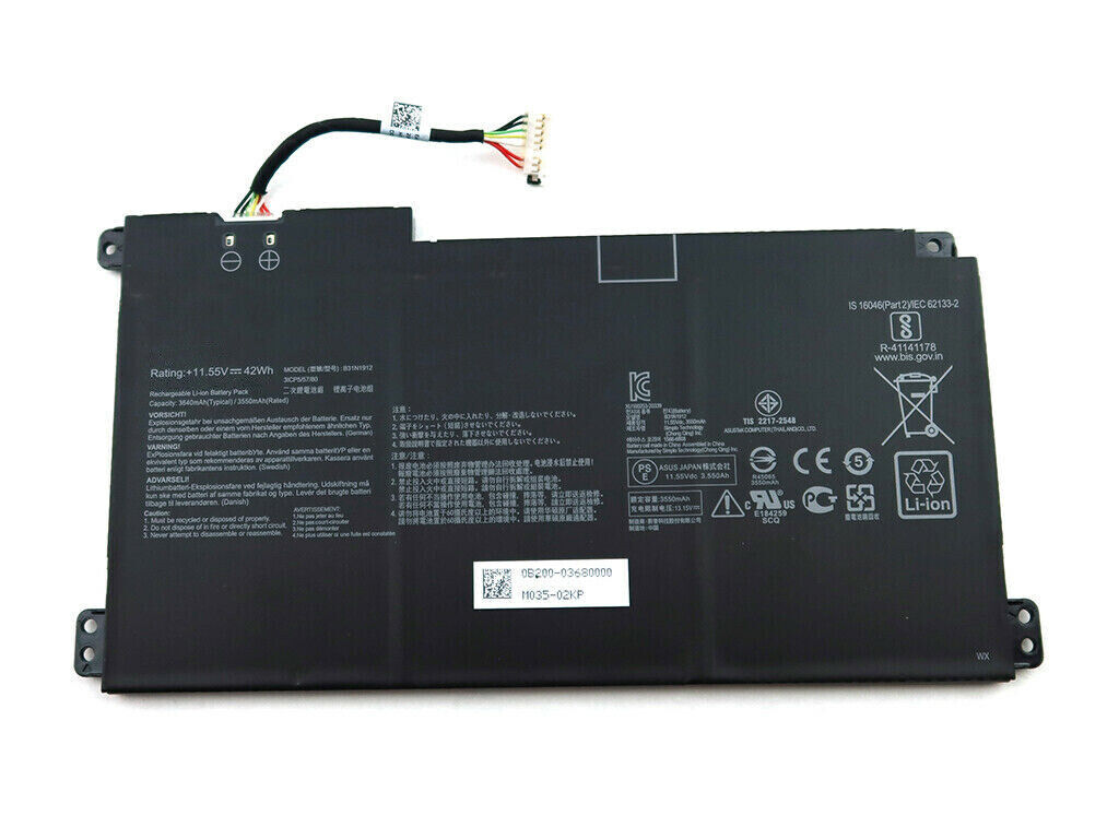 B31N1912 C31N1912 Asus VivoBook Go 14 15 E410KA E410MA E510KA E510MA L410MA L510MA Bateria compativel