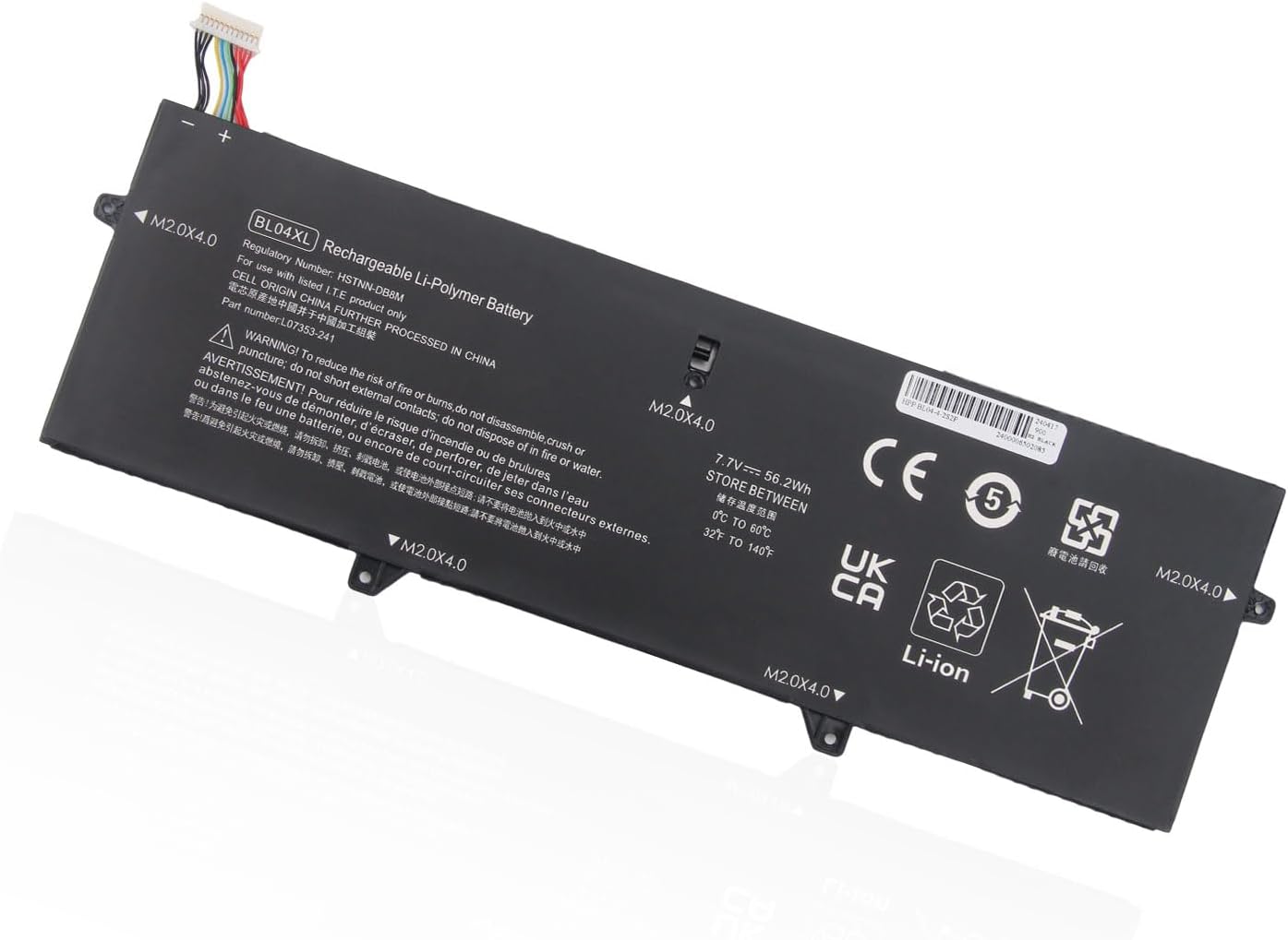 BL04XL HP BL04056XL HSTNN-UB7N HSTNN-DB8M L07041-855 5 L07353-2C1 L07353-241 L07353-541 Bateria compativel