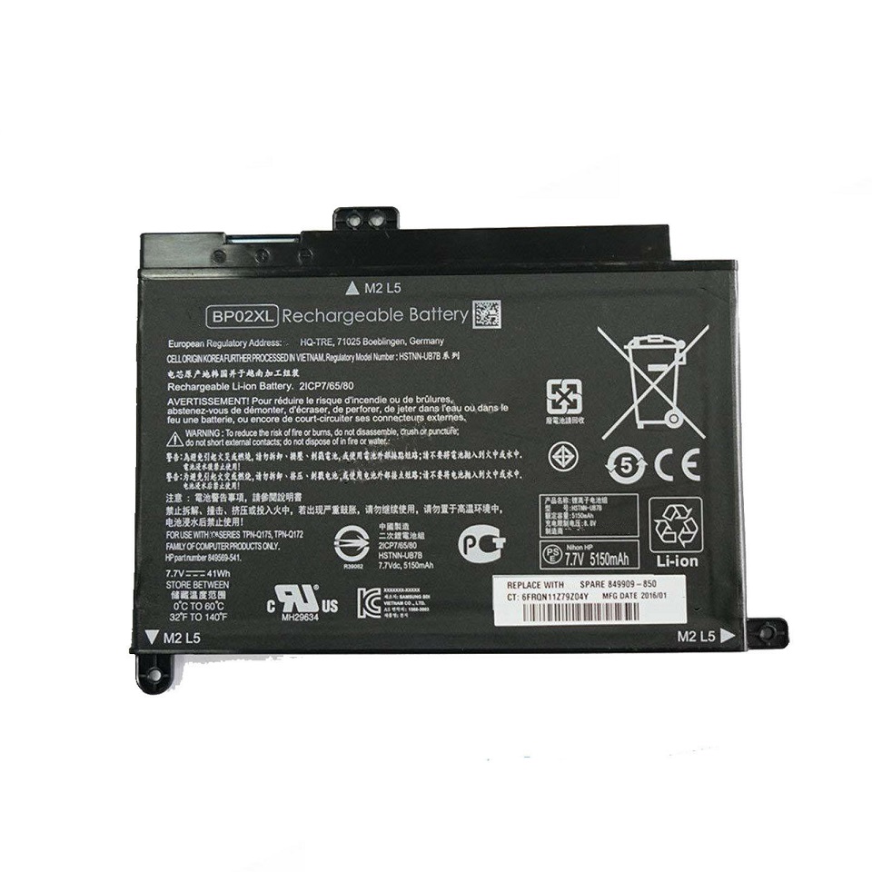 Bateria para BP02XL HP Pavilion 15-AU 15-AU010WM 849909-850 849569-421