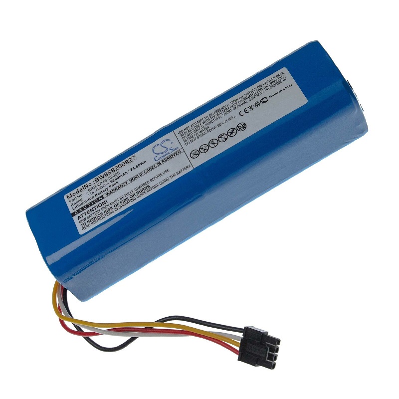 Bateria para 5200mAh Xiaomi Roborock S65 Blue BRR-2P4S-5200S 14.4V Li-ion