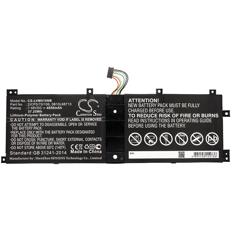 Bateria para Lenovo Ideapad Miix 520 520-12IKB Miix 5 pro 2ICP5/70/10 BSNO4170A5-AT – Clique na imagem para fechar