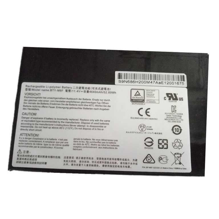 Bateria para BTY-M6F MSI GS60 MS-16H2 2PL 6QE 2QE 6QC 6QC-257XCN – Clique na imagem para fechar