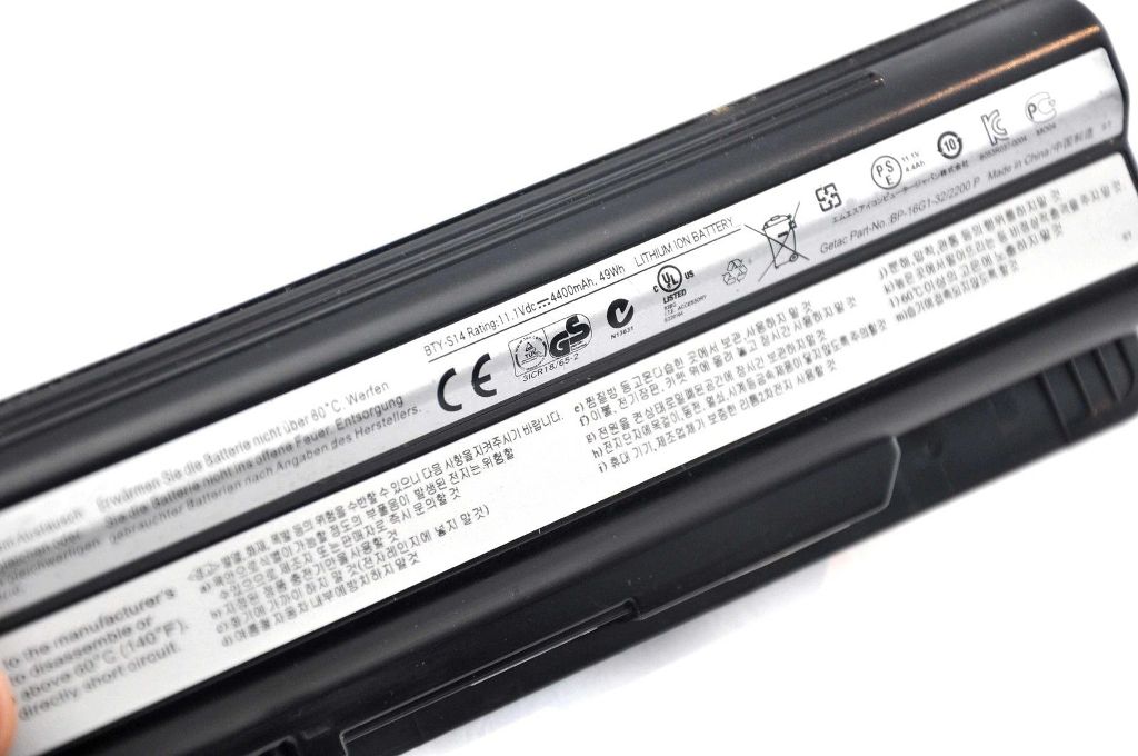 Bateria para MSI CR650 10.8V 11.1V 4400mAh