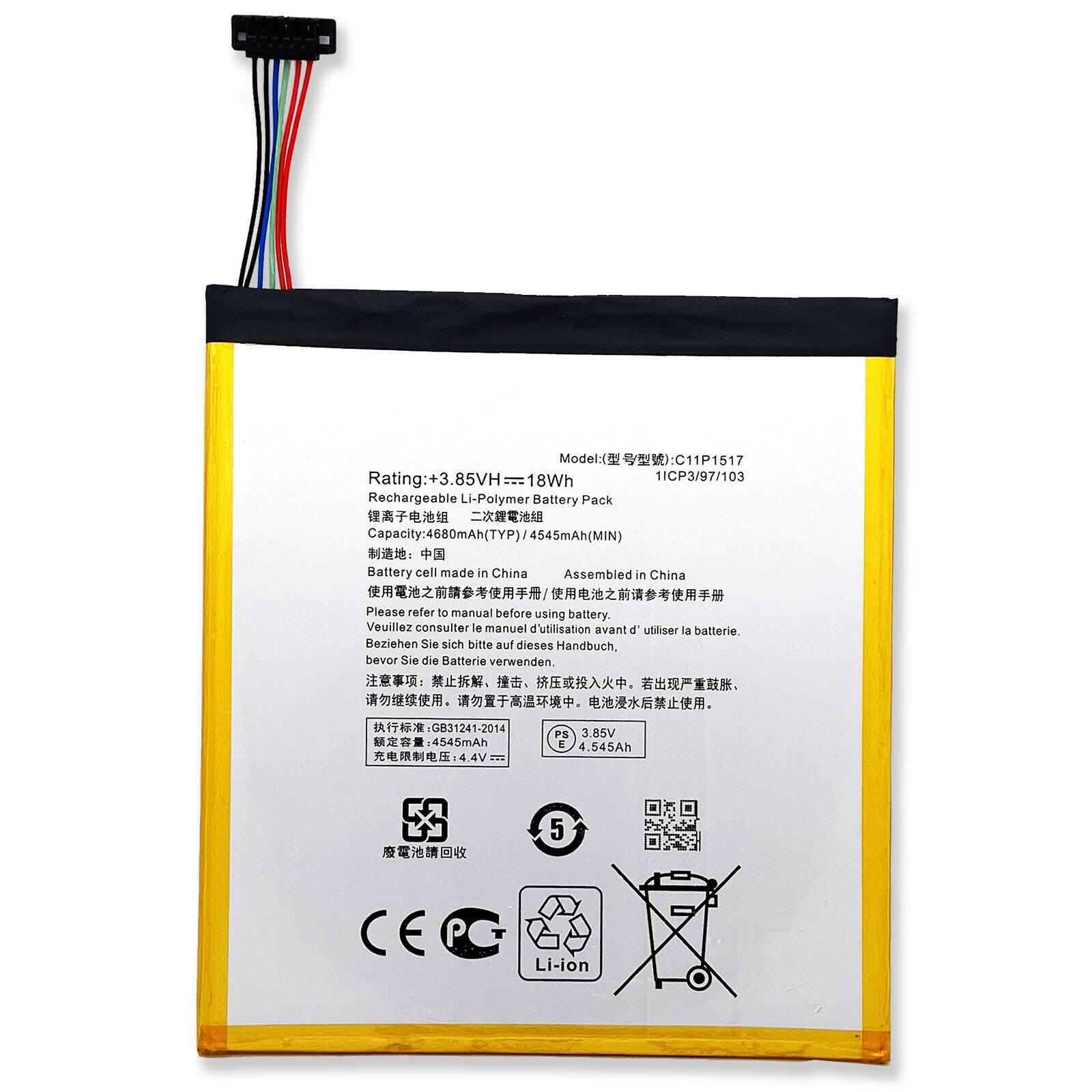 Bateria para Asus Pad P023 ZD300C ZD300CG C11P1502 C11P1517 (1ICP3/108/118)