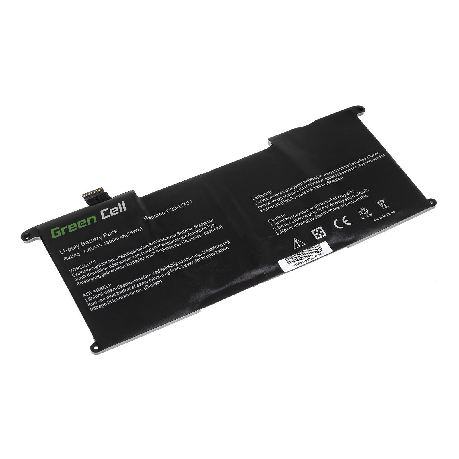 Bateria para Asus ZenBook UX21A-1AK3 UX21A-K1004H UX21A-K1009H