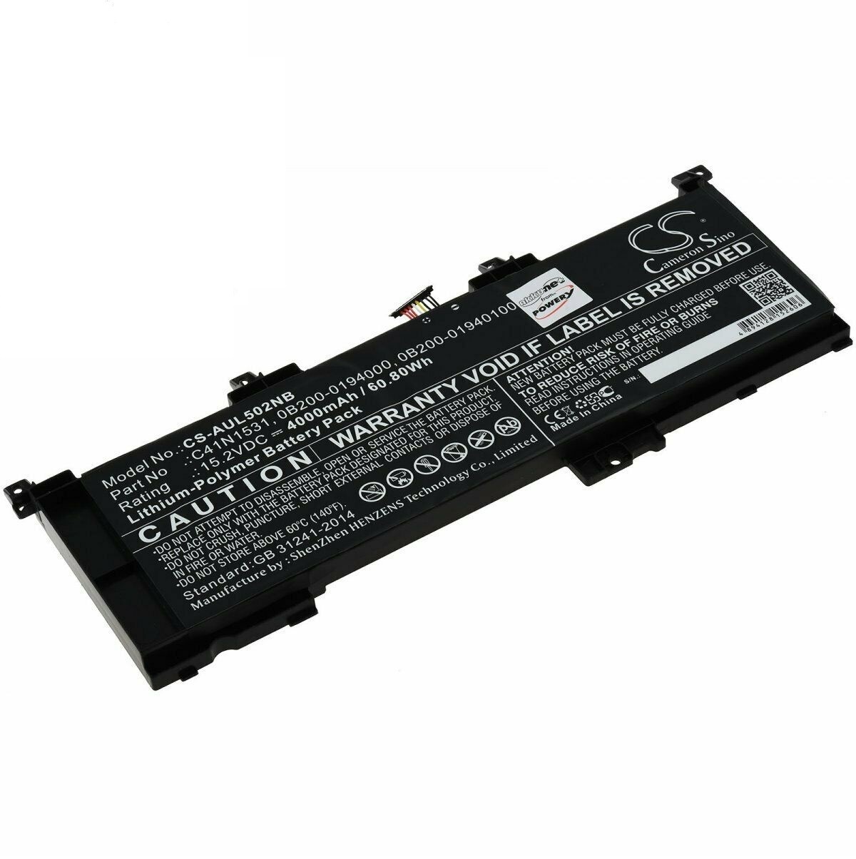 Bateria para Asus GL502VY-DS71 GL502VY-DS74 Rog GL502VS GL502VT Rog Strix GL502VS C41N1531 0B200-01940100 – Clique na imagem para fechar