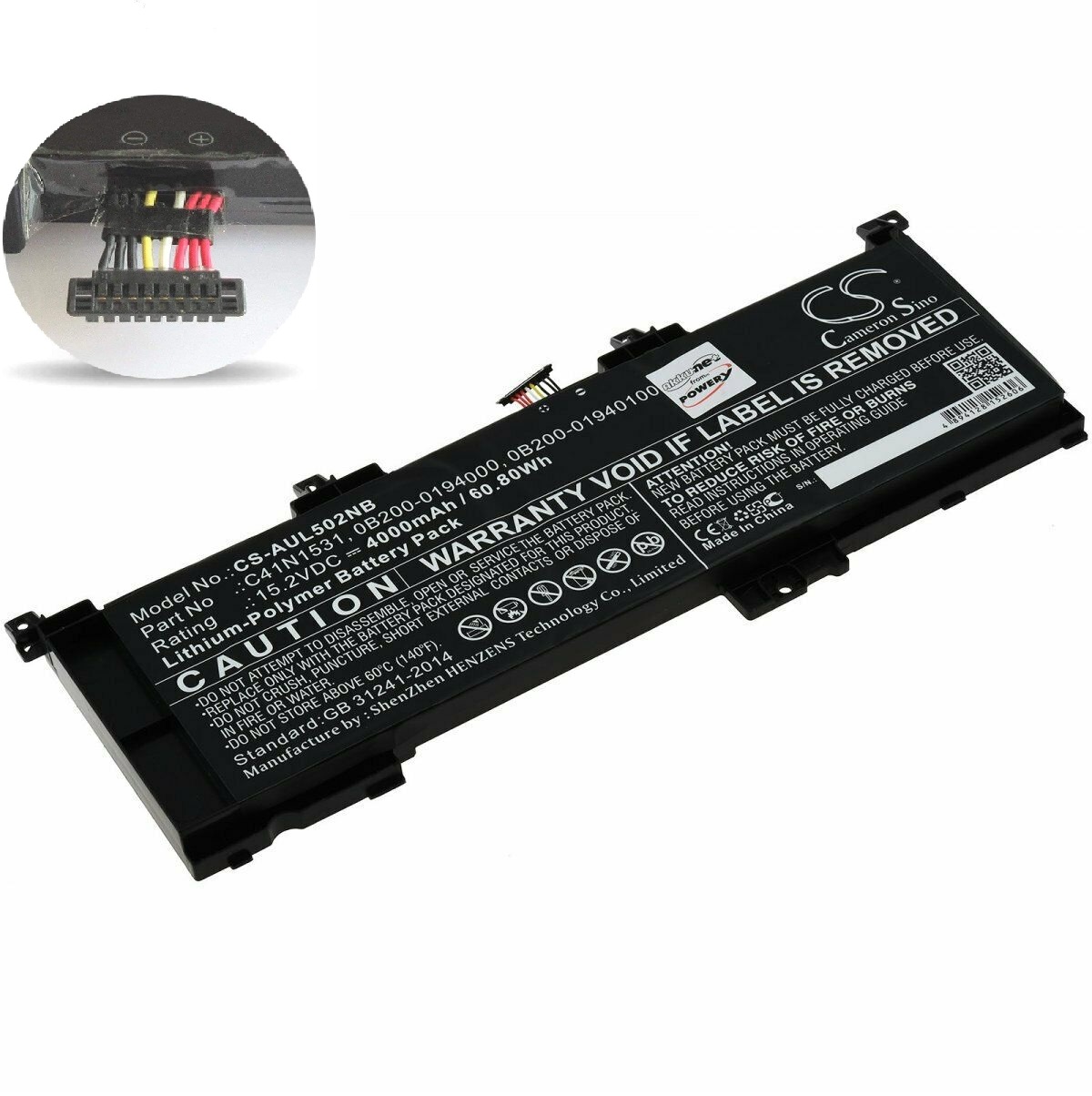 Bateria para Asus GL502VY-DS71 GL502VY-DS74 Rog GL502VS GL502VT Rog Strix GL502VS C41N1531 0B200-01940100