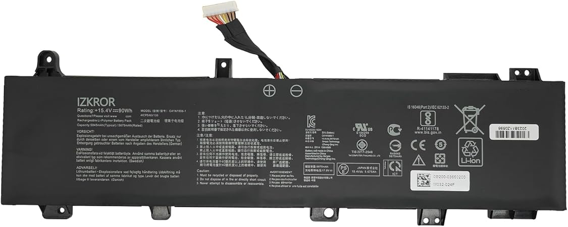 C41N1906-1 ASUS TUF Gaming A15 FA506 FA506II FA506QR 2021 F15 FX506 FX506H FX506L A17 FA706 FA706II FA706IU Bateria compativel