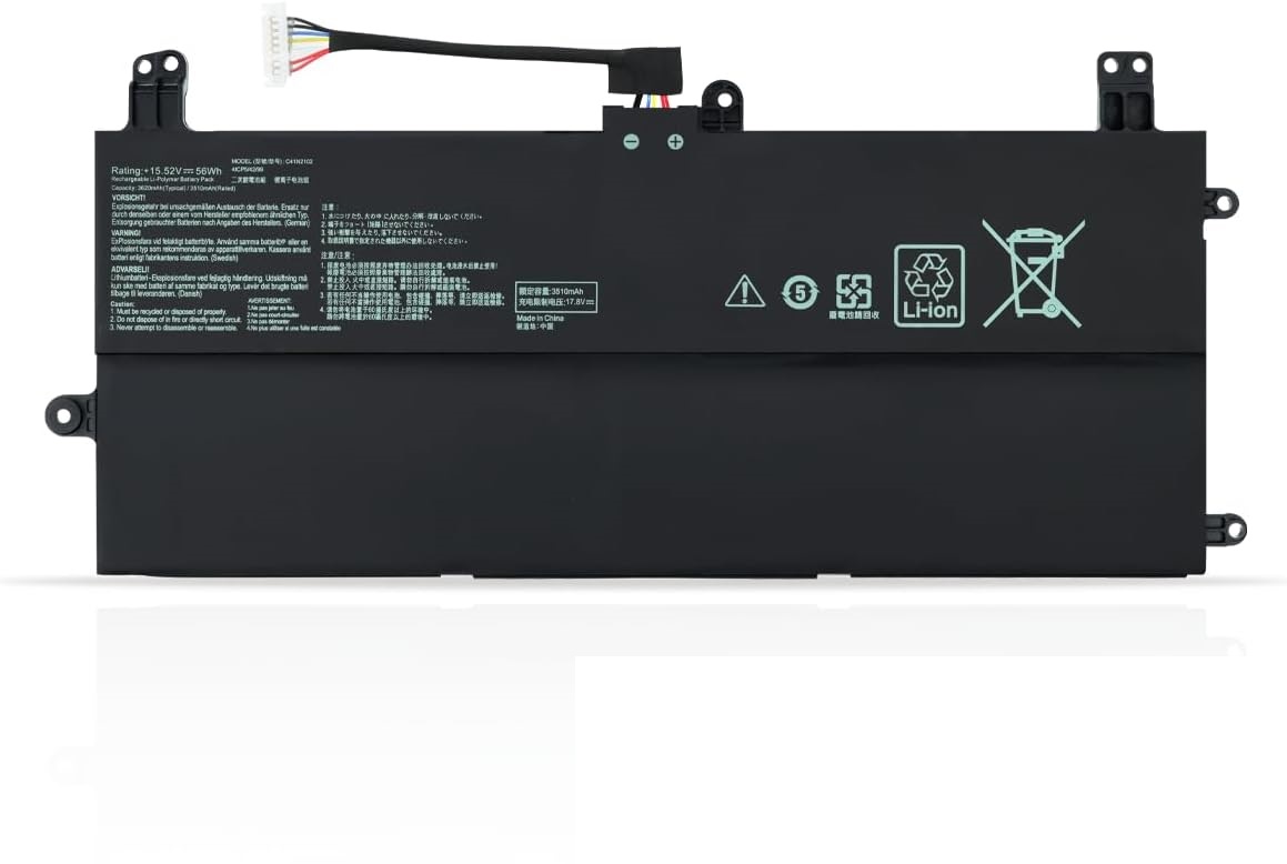 C41N2102 ASUS ROG Flow Z13 GZ301 GZ301Z GZ301ZA GZ301ZC GZ301ZE GZ301V GZ301VI GZ301VIC NR2201 NR2201ZA Bateria compativel