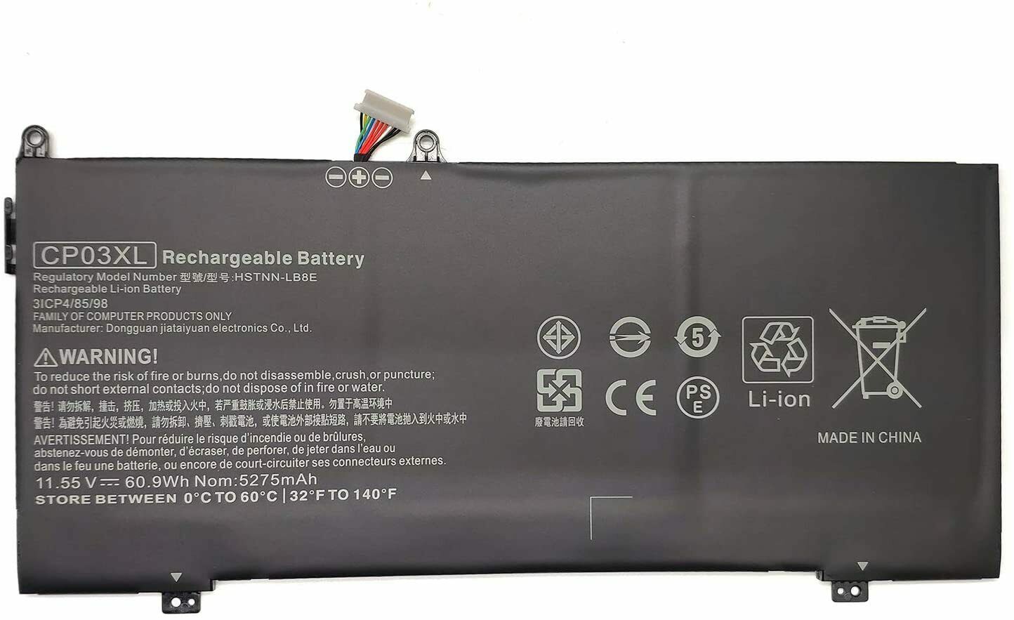 Bateria para CP03XL TPN-Q195 HP Specter X360 13-AE000NC 13-AE000NE 13-AE000NF – Clique na imagem para fechar