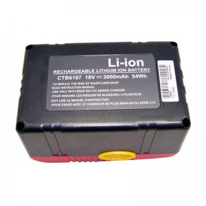 Snap on CTB4187 CTB4185 CTB6187 LI-ION 18V 3.0Ah compativel Bateria