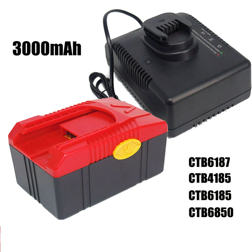 Bateria + Charger CTC620 18V 3.0Ah Snap on Battery CTB6187 CTB4185 CTB4187 CTB6185 CT6850