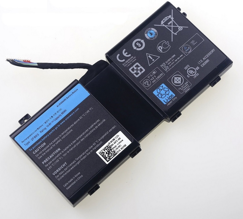 Bateria para 14.8V 2F8K3 KJ2PX Dell Alienware 18 R1 – Clique na imagem para fechar