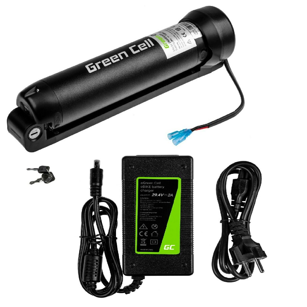 Bateria para e-bike 24V 7,8Ah bateria de bicicleta elétrica de garrafa de íon de lítio com carregador