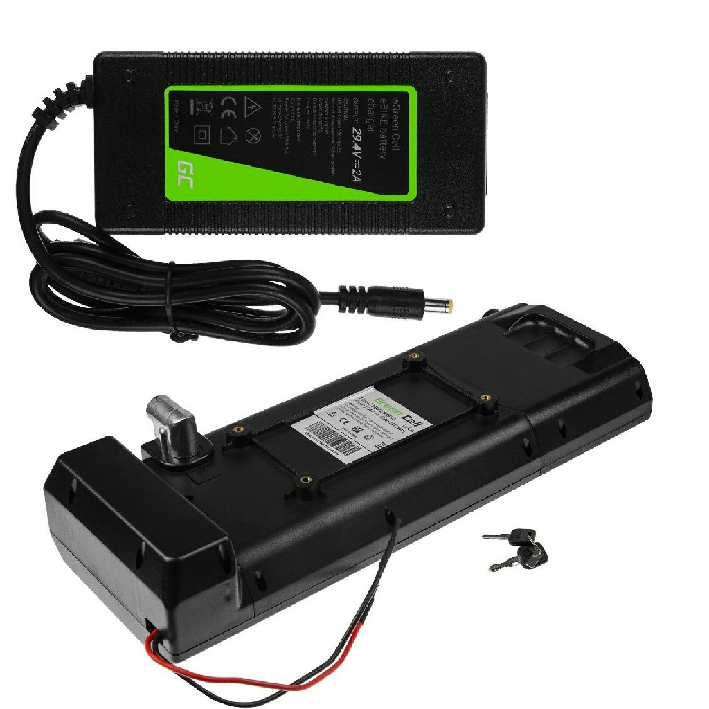 Bateria para e-bike 24V 13Ah Li-Ion bateria traseira para bicicleta elétrica com carregador