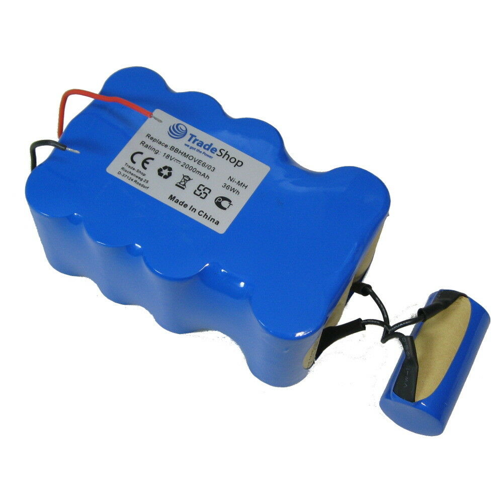 Bateria para 18V 2000mAh Bosch Akkustaubsauger FD 9403 18V/100W + 10W – Clique na imagem para fechar