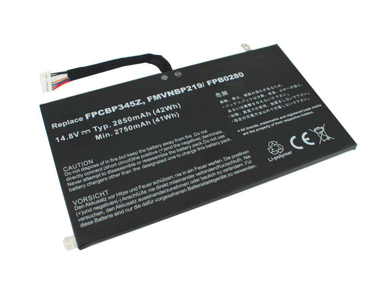 Bateria para 2850mAh Fujitsu UH572 FMVNBP219 FPB0280 FPCBP345Z – Clique na imagem para fechar