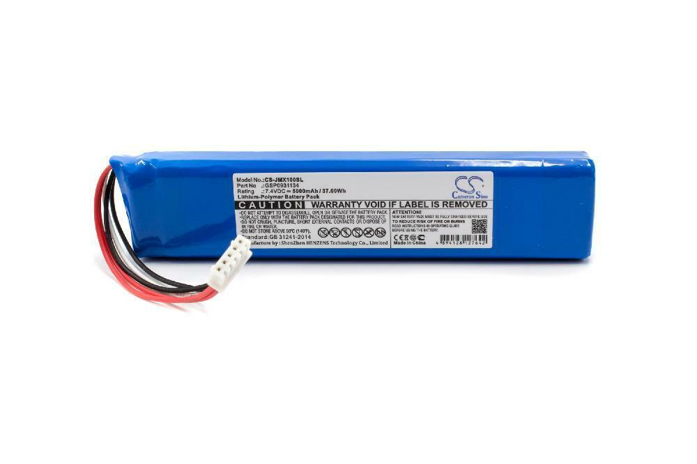 Bateria para 7,4V 5000mAh Li-Po JBL Xtreme 1 I,JBLXTREME ,GSP0931134 – Clique na imagem para fechar
