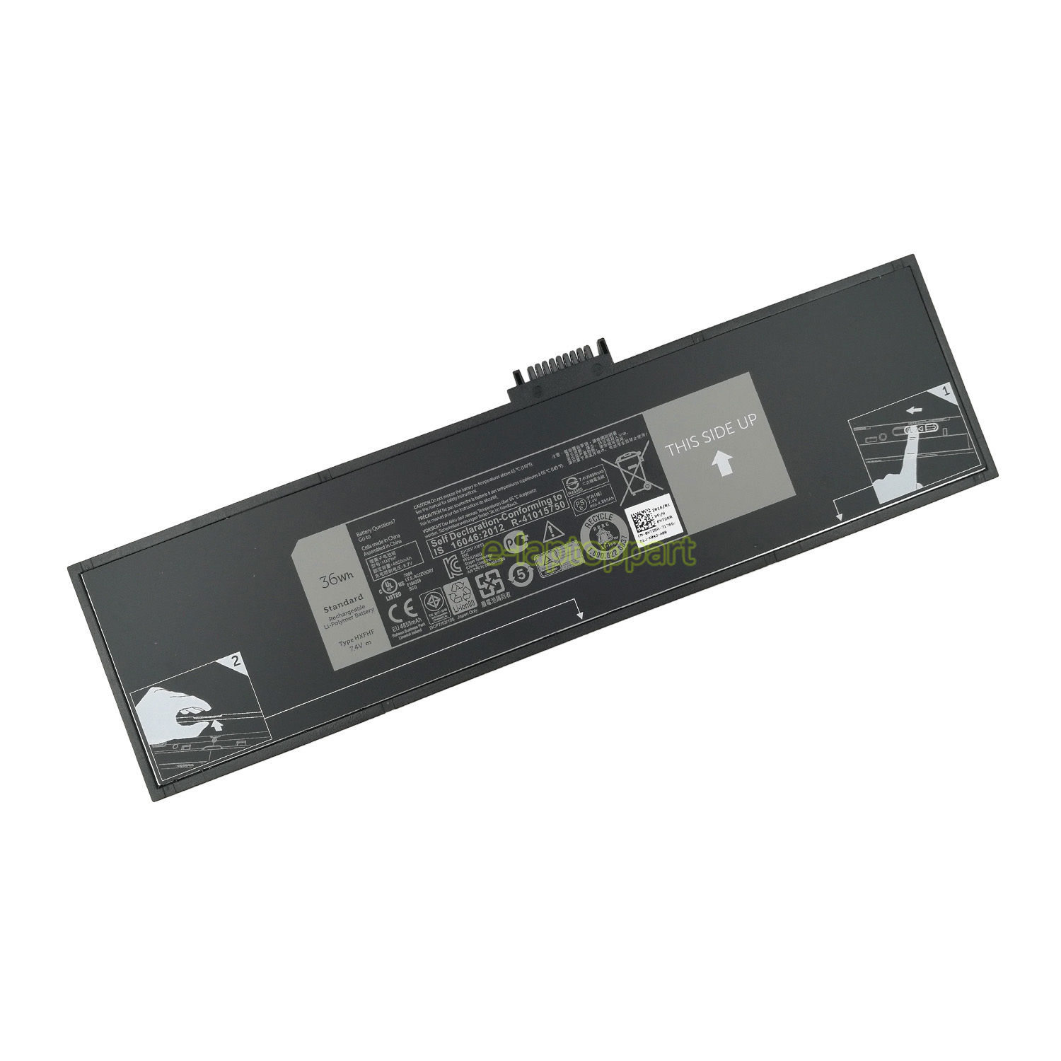 Bateria para Dell Venue 11 Pro 7130/7139 7.4V 36Wh Li-polymer HXFHF