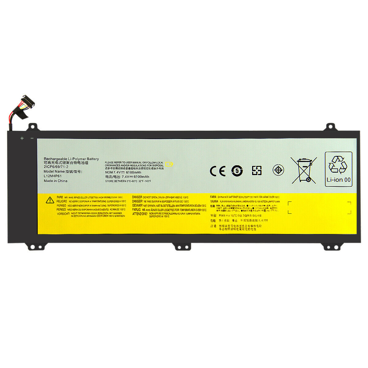 Bateria para Lenovo Ideapad U330p U330t U330 Touch 7.4V L12L4P61 L12L4P63 L12M4P61
