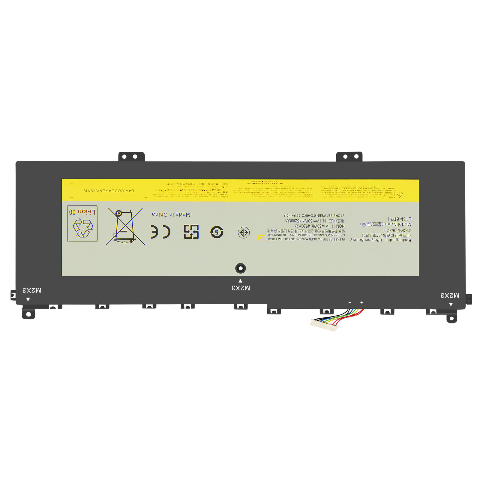 Bateria para 11.1V L13M6P71 121500229 L13S6P71 121500234 Lenovo IdeaPad Yoga 2 13