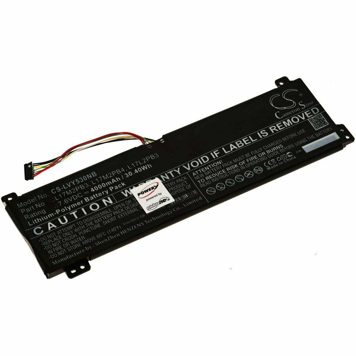 Bateria para L17L2PB3 7,6V Lenovo V330-15IKB M:81AX V530-14 15 – Clique na imagem para fechar