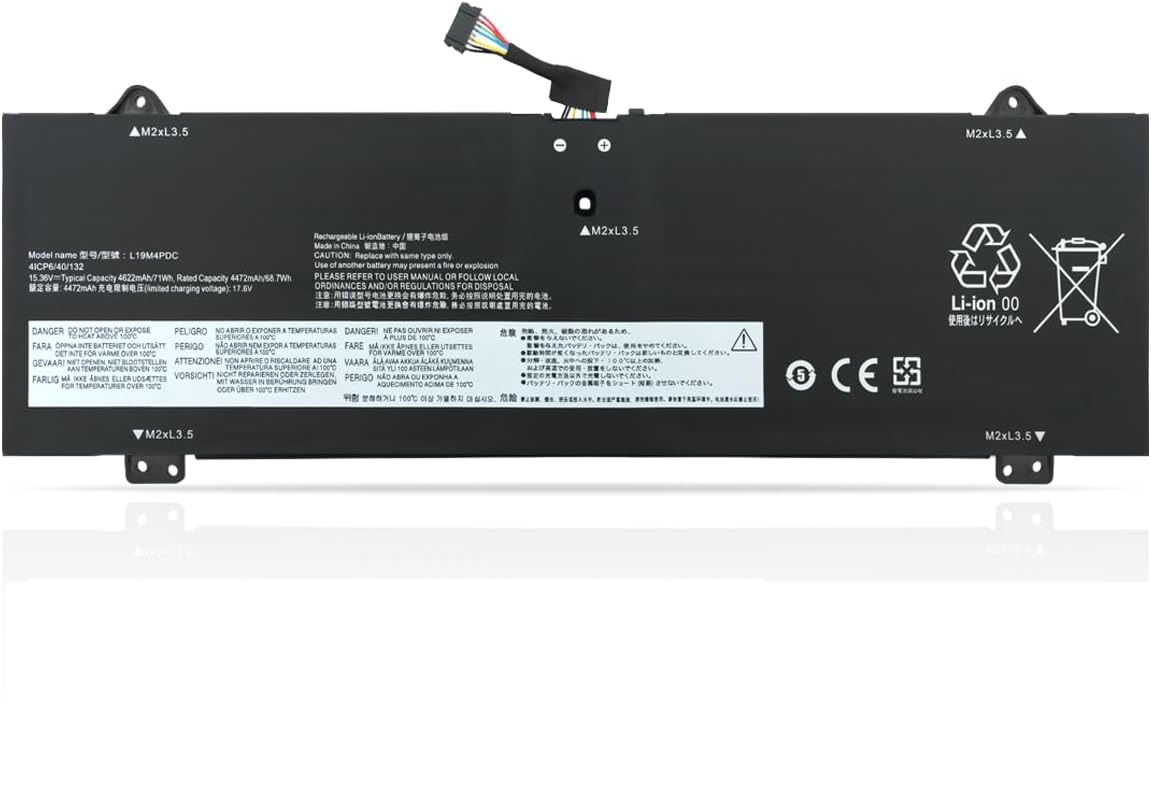 L19C4PDC L19M4PDC L19L4PDC Lenovo Yoga 7i 2020 2021 2022 7-14ITL5 7-15ITL5 7-14ACN6 7-14ARB7 2-in-1 Bateria compativel