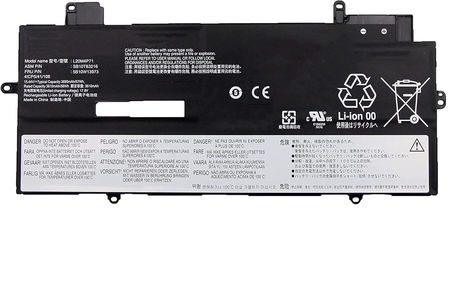 L20M4P71 Lenovo ThinkPad X1 Carbon 9th 10th Gen ThinkPad X1 Yoga 6th 7th Gen L20D4P71 L20L4P71 L20C4P71 Bateria compativel L20M4P71 Lenovo ThinkPad X1 Carbon 9th 10th Gen ThinkPad X1 Yoga 6th 7th Gen L20D4P71 L20L4P71 L20C4P71 Bateria compativel