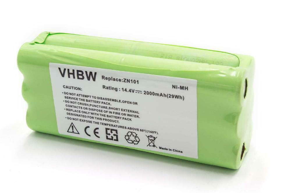 Bateria para 14,4V 2000mAh Ni-MH M606-4 Spider M607 M612 Fusion M611 Puck M610