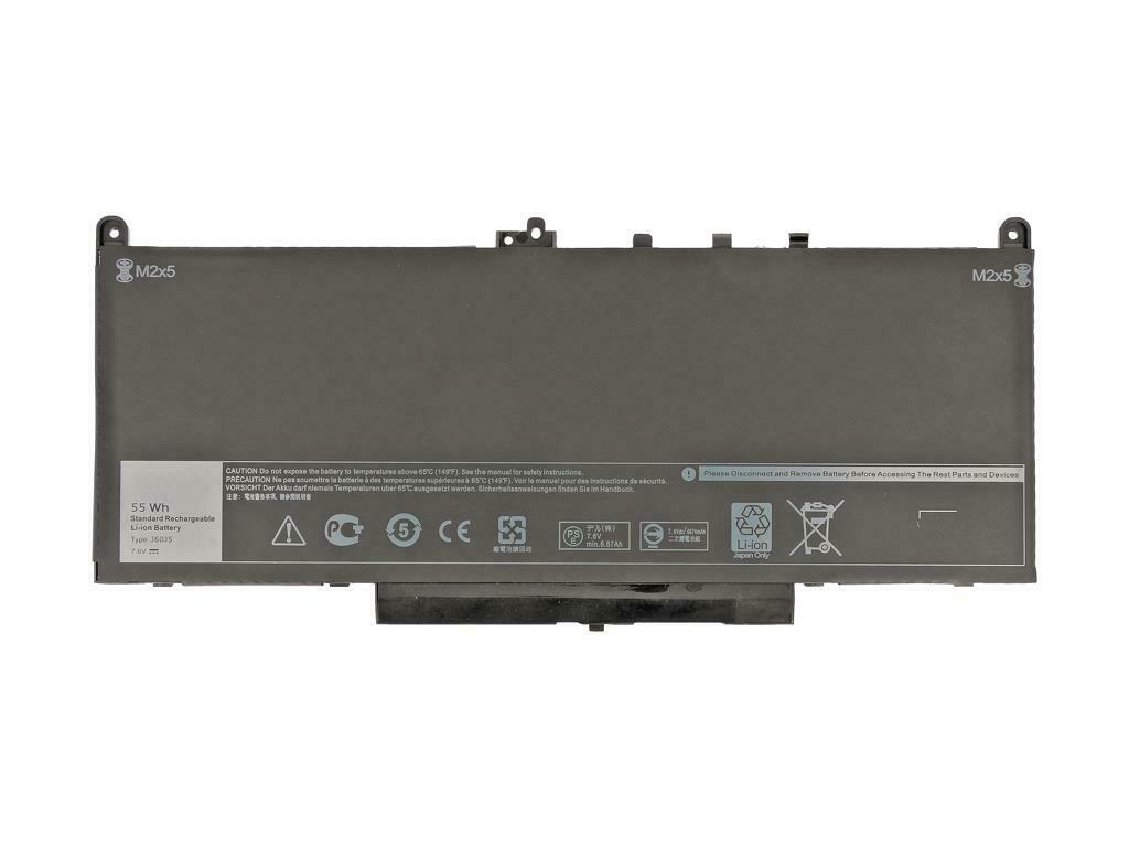 Bateria para 7.6V 242WD J60J5 MC34Y 1W2Y2 0MC34Y Dell Latitude E7270 E7470