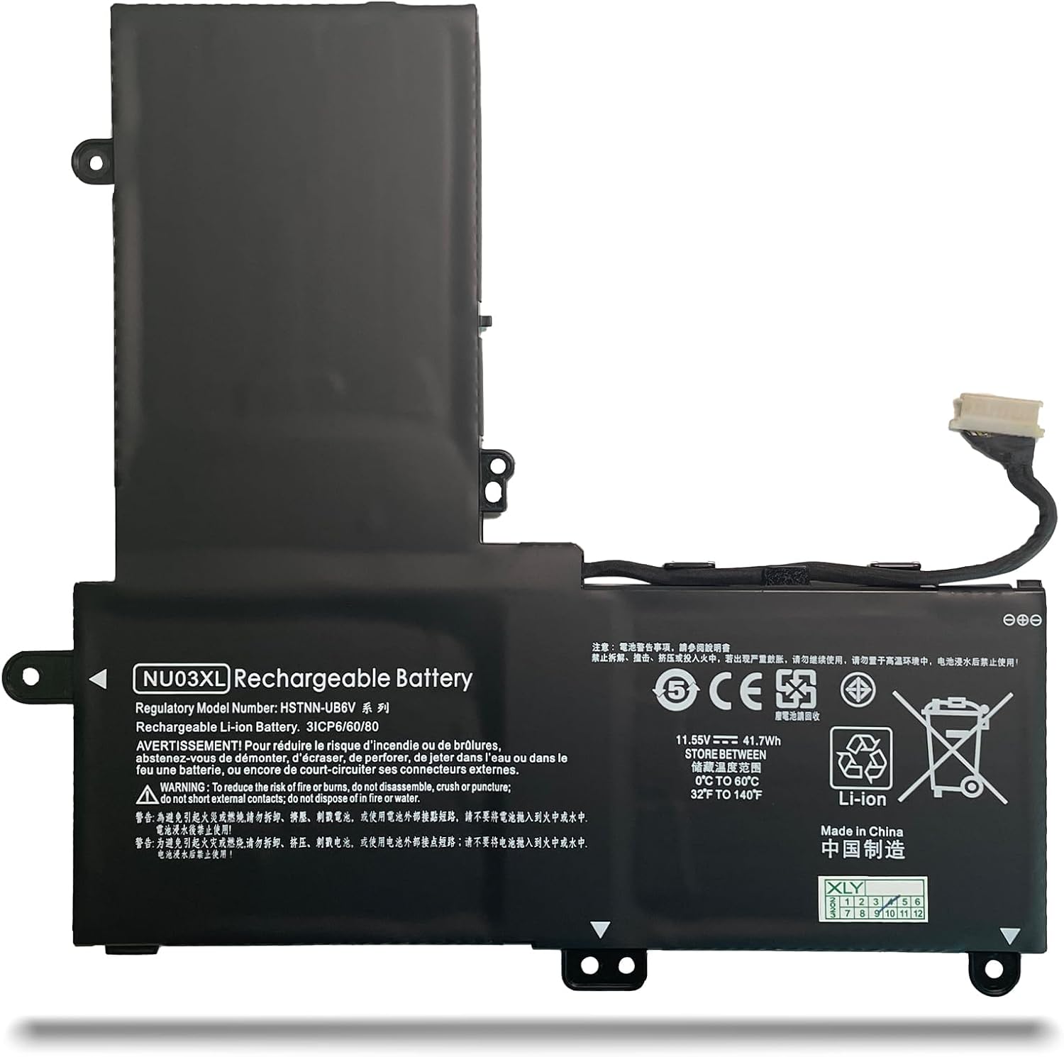 NU03XL HP Pavilion x360 11-u000 11-u100 11-u000ng Bateria compativel