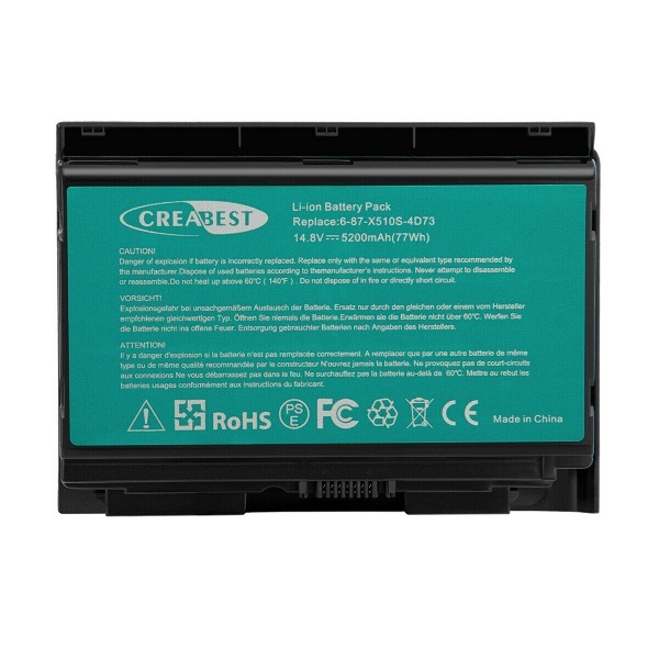 Bateria para CLEVO K780E X811 P157SMBAT-8 6-87-P157S-4273 4ICR18/65-2