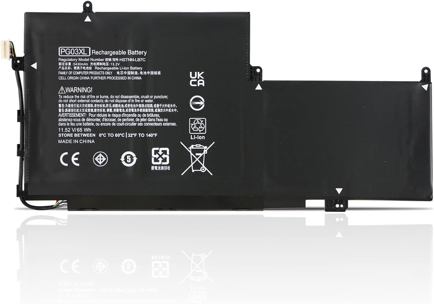 HP Spectre X360 15 AP011DX 15-AP000 AP000NA AP000NF AP000NX PGO3XL 831532-421,422 831758-005 HSTNN-LB7C Bateria compativel