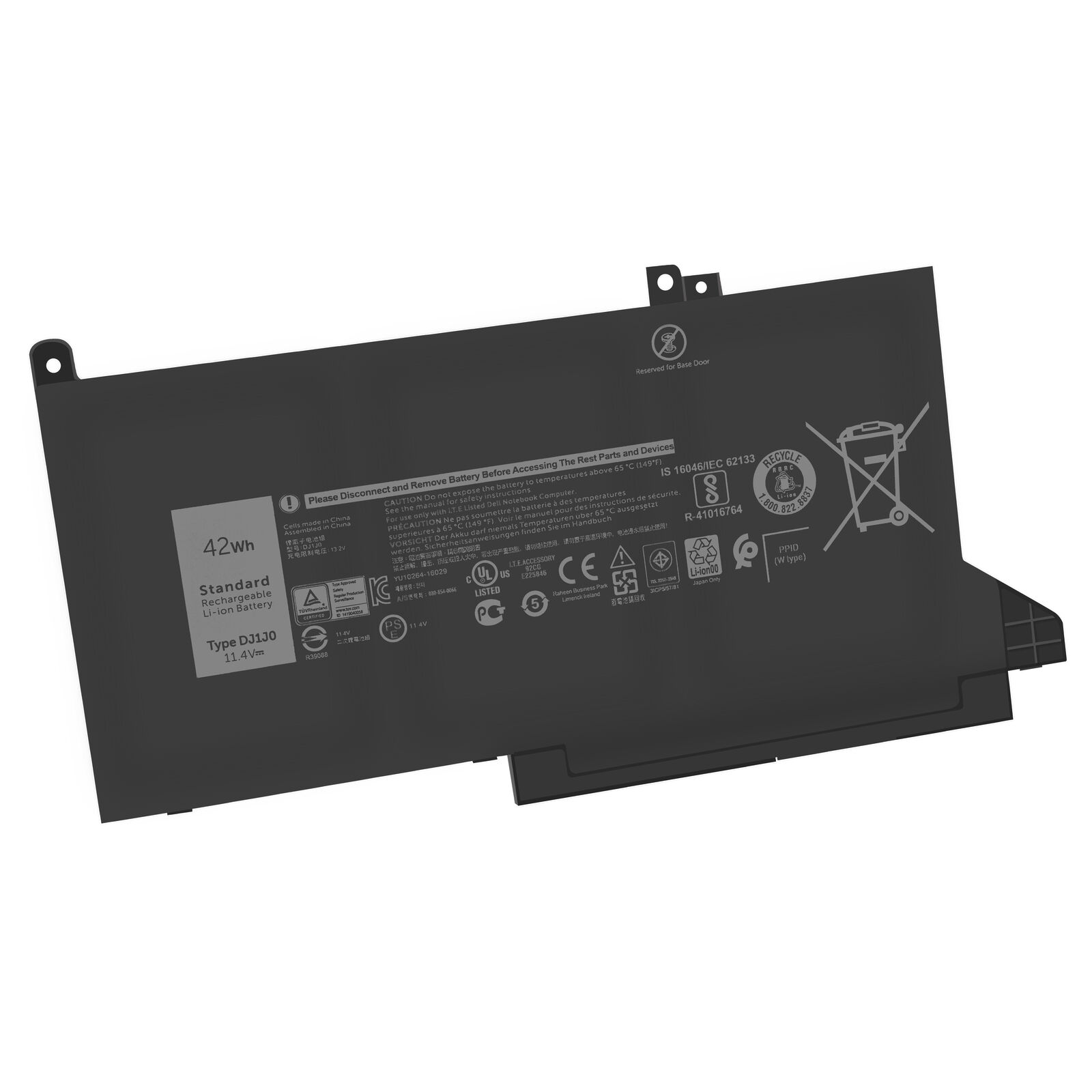 Bateria para 11.4V 42WH DJ1J0 PGFX4 9W9MX 451-BBZB Dell Latitude E7480 E7490 7280