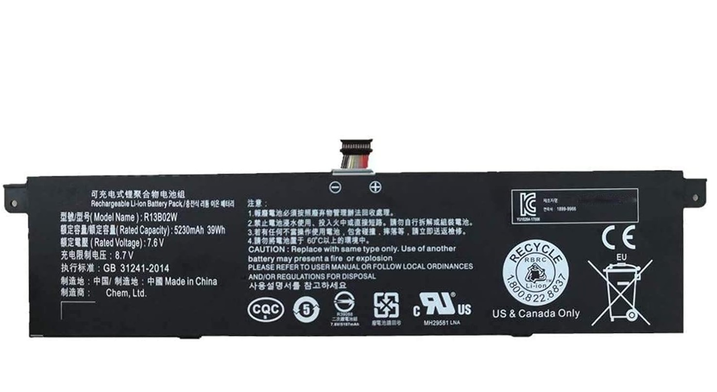 R13B01W R13B02W 7.6V 39Wh Xiaomi Mi Air 13.3 Inch Series TM1613 TM1604 161301 Bateria compativel