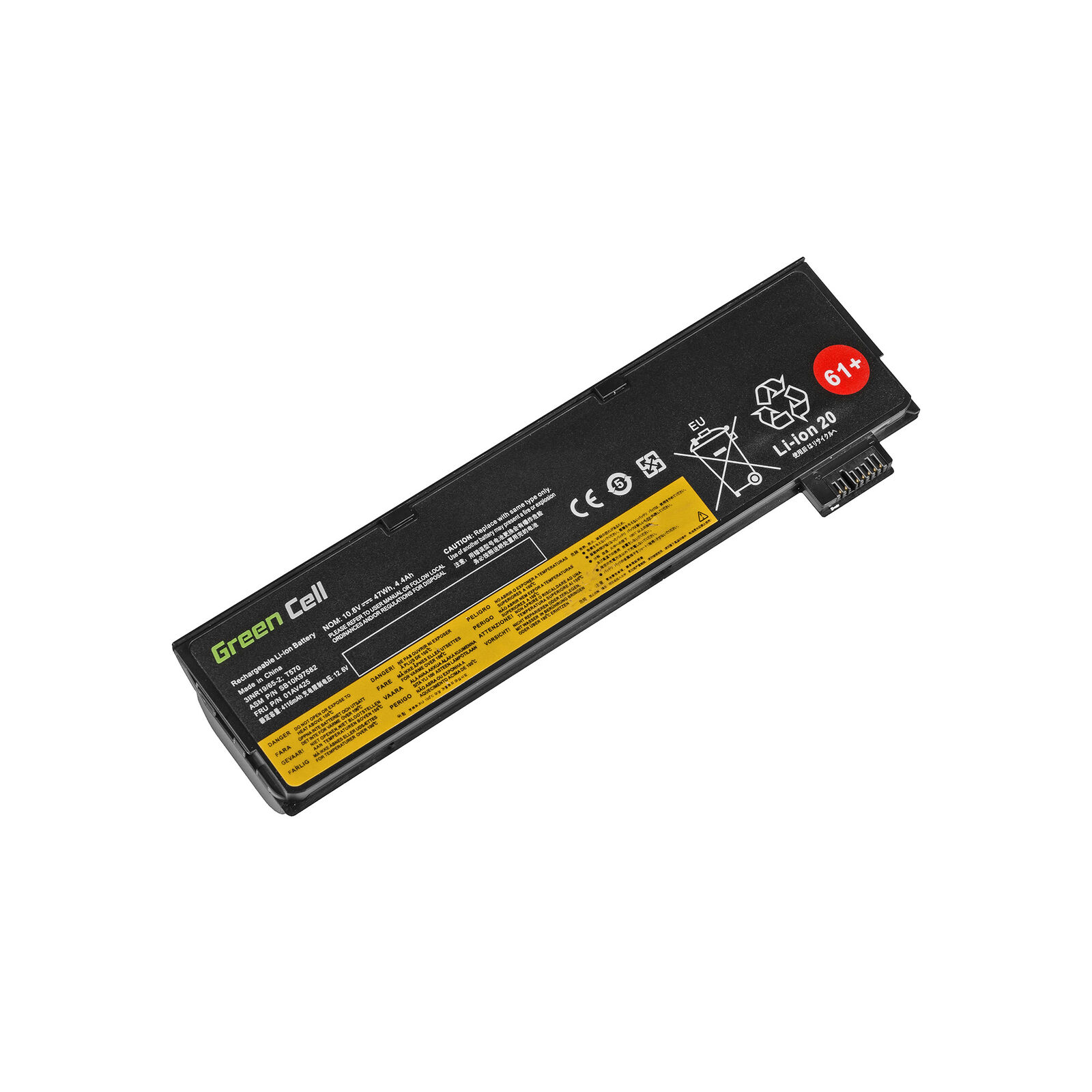 Bateria para Lenovo ThinkPad T570 20H9 20HA 20JW 20JX 4400mAh