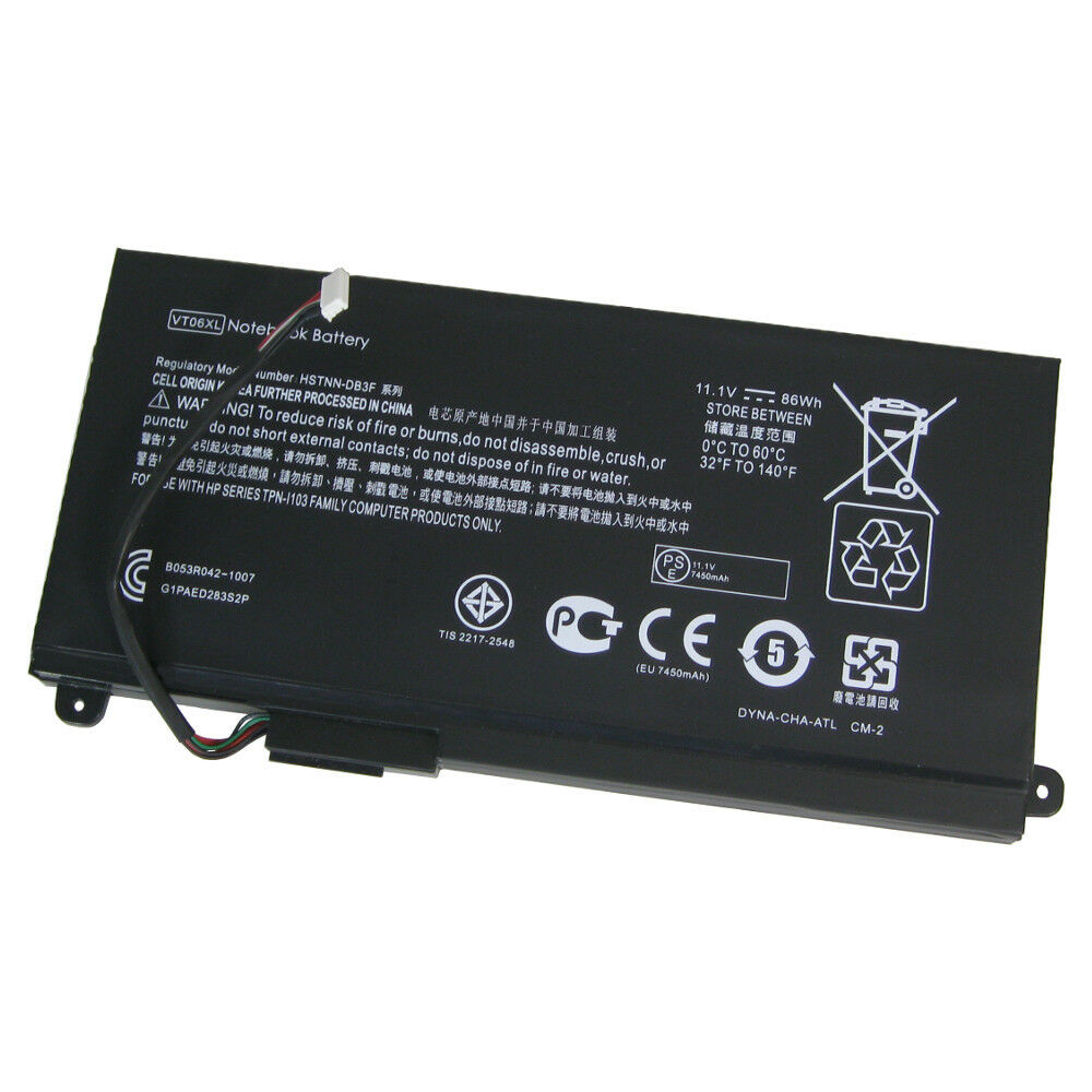 Bateria para HP Envy 17-3000 Series VT06XL HSTNN-DB3F,HSTNN-IB3F,TPN-1103
