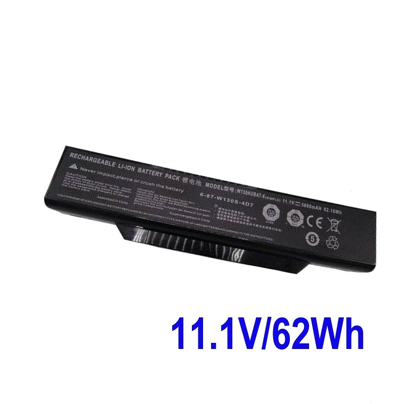 Bateria para W130HUBAT-6 6-87-W130S-4D7 Clevo W130EV W130EW W130EX W130HU W130HV