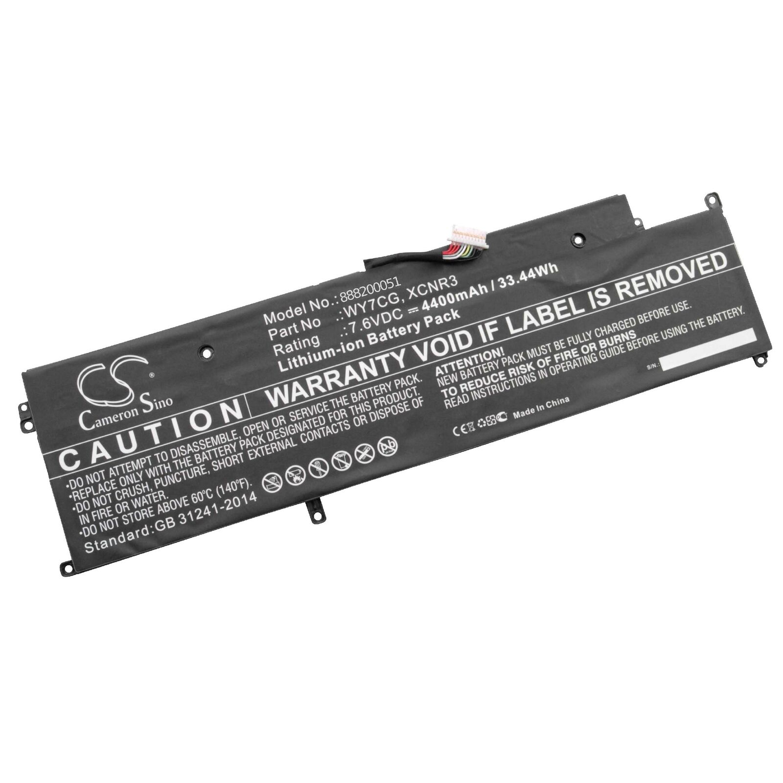 Bateria para XCNR3 Dell Latitude 13 7000 Series 7370 E7370 P63NY N3KPR 4H34M WY7CG – Clique na imagem para fechar